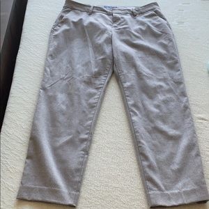 Light gray mid rise dress pant. Old Navy